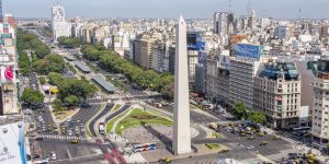 La Avenida 9 de Julio de buenos aires